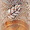 Snow Joe Bliss Outdoors Set of 2 Solar LED Lanterns w Berry Leaf Design  Hand Painted Finish BSL-312-BZ - alternate 2